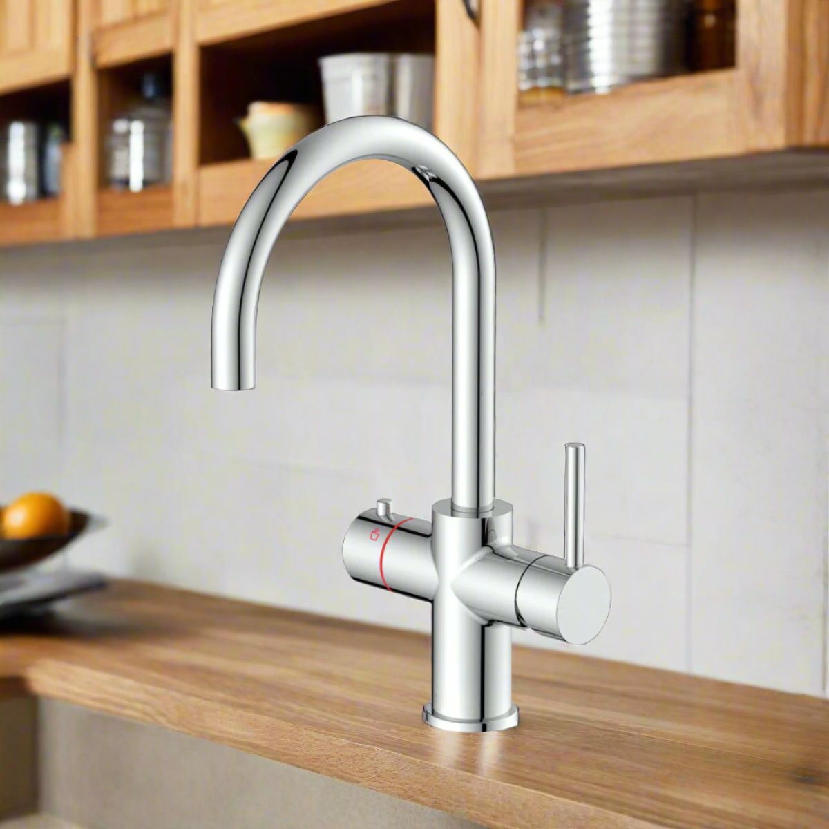 Amara Roecliffe Swan Spout Boiling Water Tap Pack in Chrome