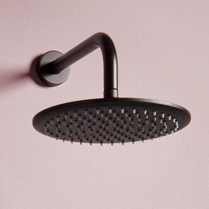 AM00055 - Amara Runswick Round Wall Mounted Shower Set in Black - Coa Living