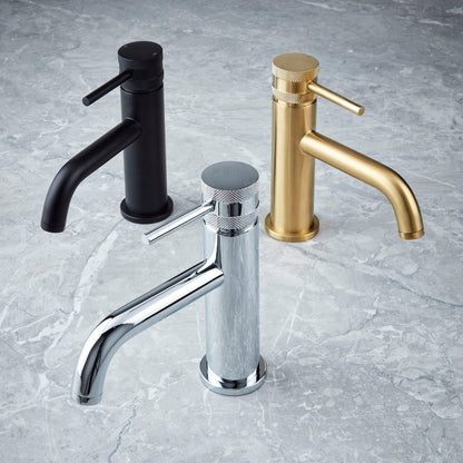 AM00068 - Amara Runswick Mono Basin Mixer Tap in Brushed Brass - Coa Living