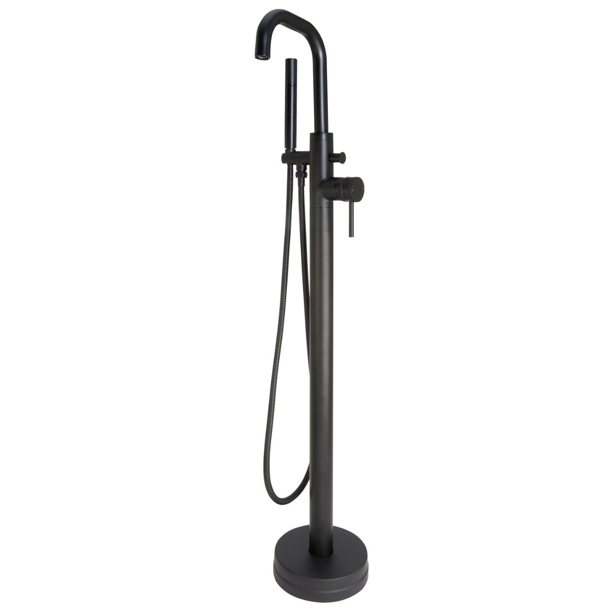 AM00070 - Amara Runswick Freestanding Bath Shower Mixer Tap in Matt Black - Coa Living