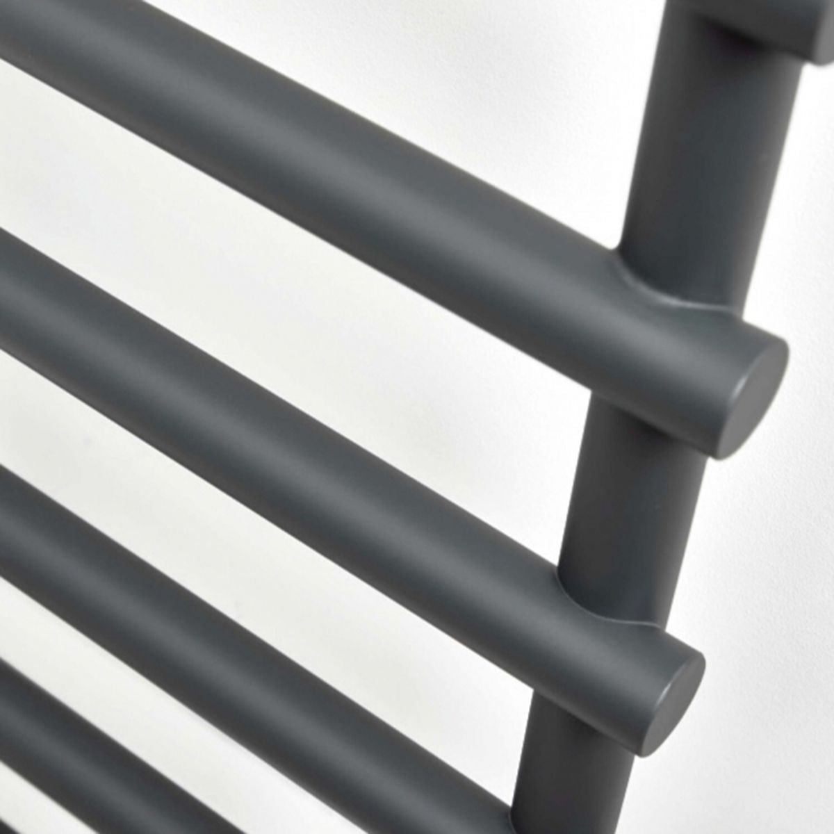 AM00337 - Amara Pudding Central Heating Towel Rail in Anthracite - Coa Living