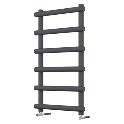 AM00337 - Amara Pudding Central Heating Towel Rail in Anthracite - Coa Living