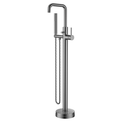 AM00482 - Amara Runswick Freestanding Bath Shower Mixer Tap in Gunmetal - Coa Living