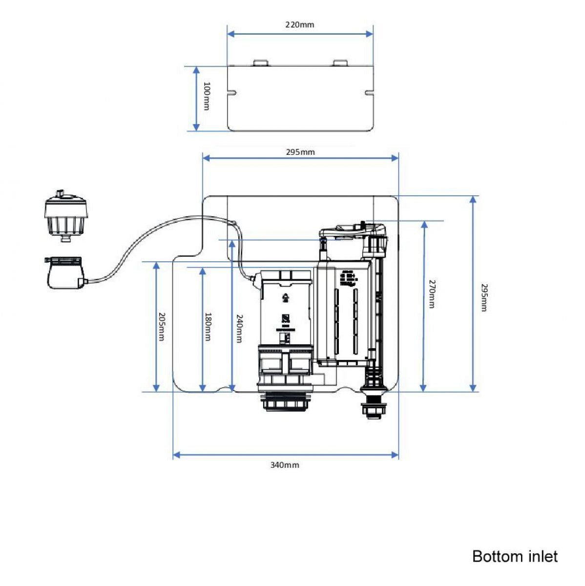 AM00504 - Amara Concealed Toilet Cistern - Coa Living