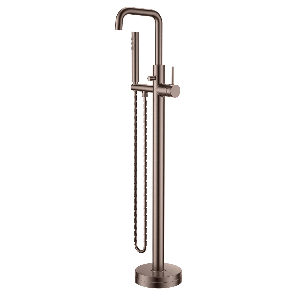 AM00589 - Amara Runswick Freestanding Bath Shower Mixer Tap in Brushed Bronze - Coa Living