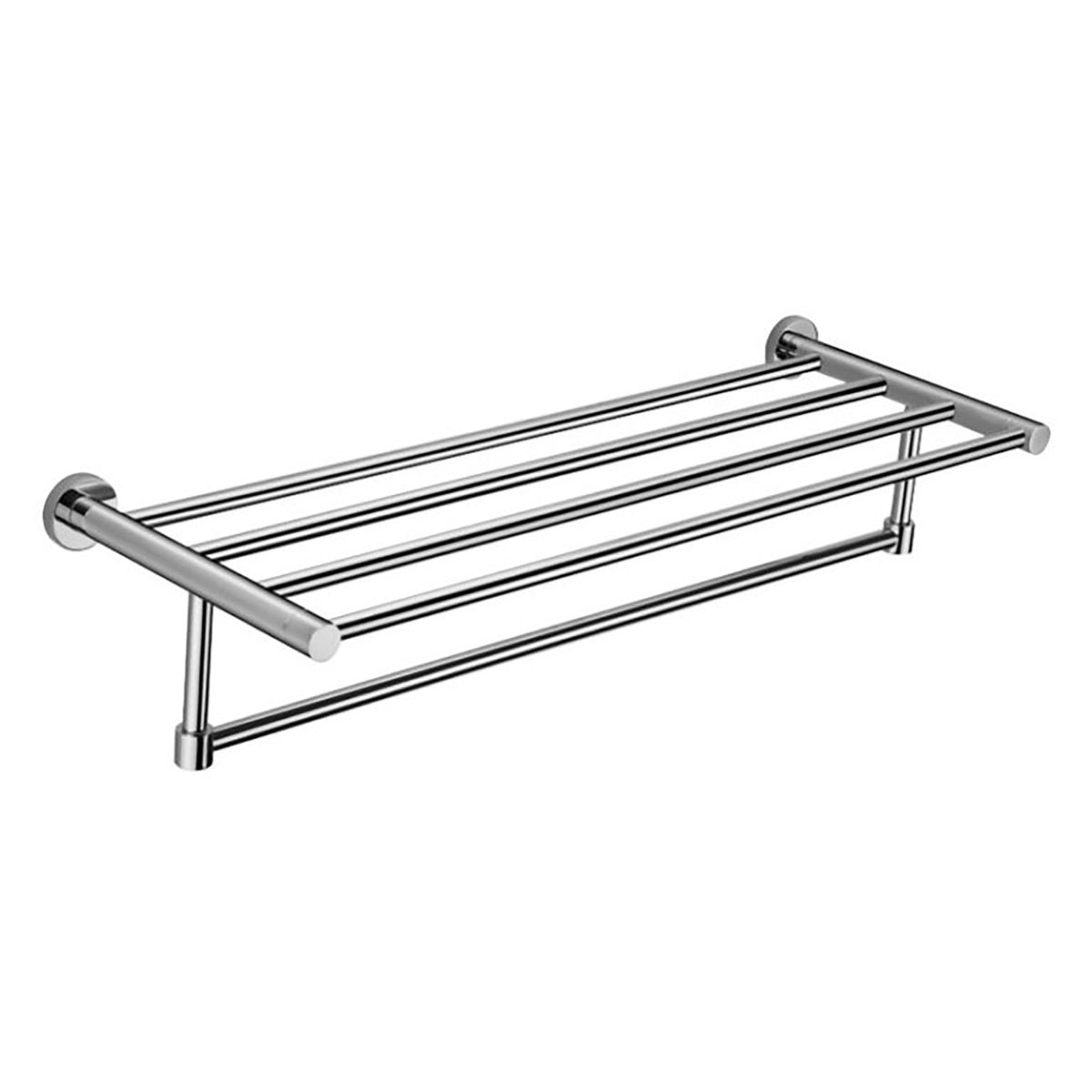 AM00597 - Amara Lythe Wall Mounted Bath Towel Shelf in Chrome - Coa Living