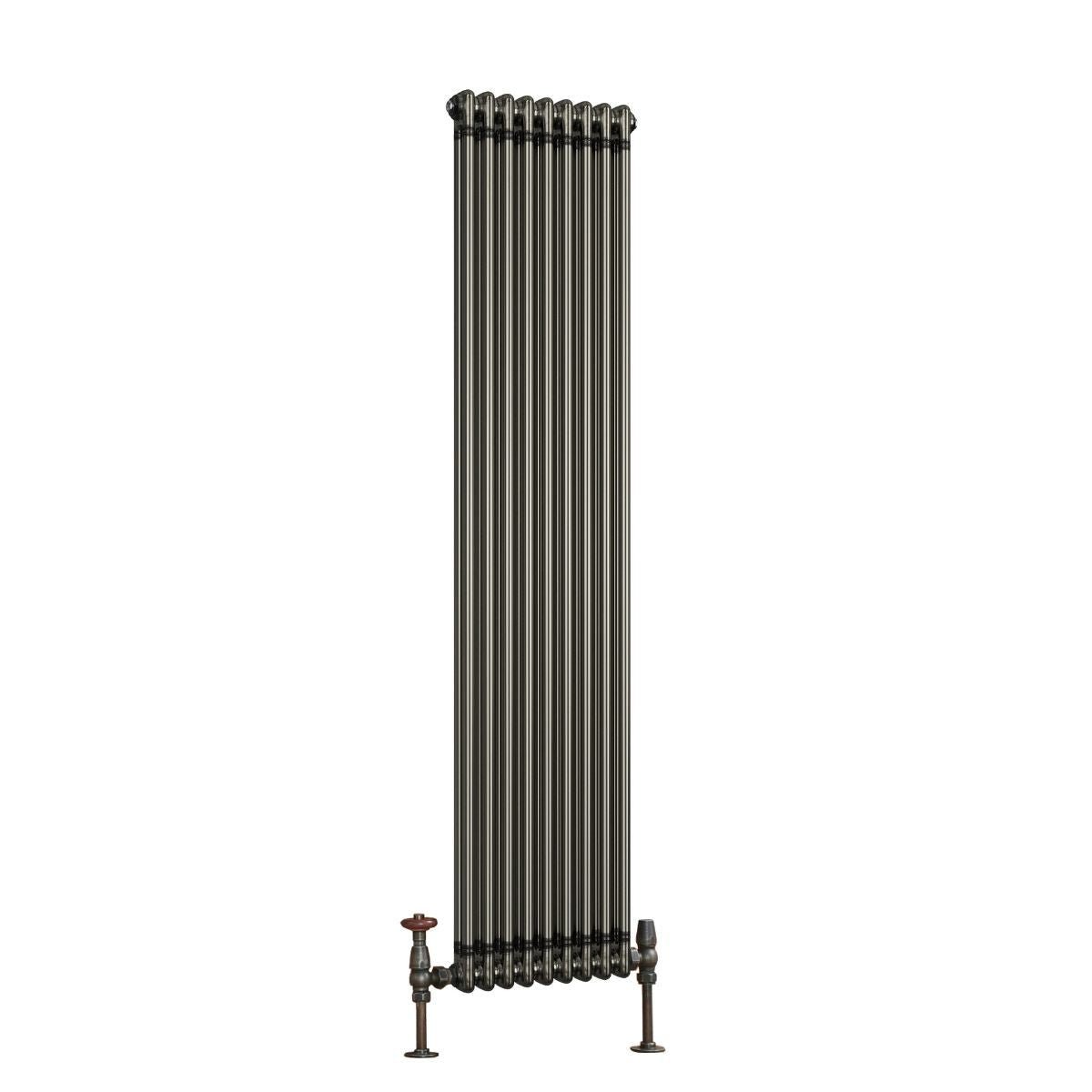 AM00620 - Amara 2 Column Vertical Radiator in Lacquered Raw Metal - Coa Living