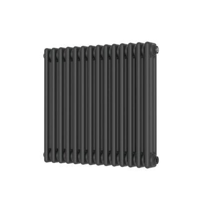 AM00668 - Amara 3 Column Horizontal Radiator in Anthracite - Coa Living