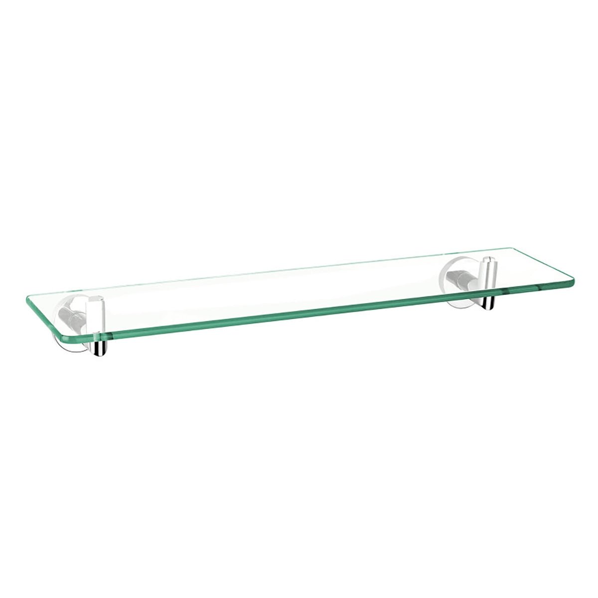 AM00691 - Amara Lythe Glass Bathroom Shelf in Chrome - Coa Living