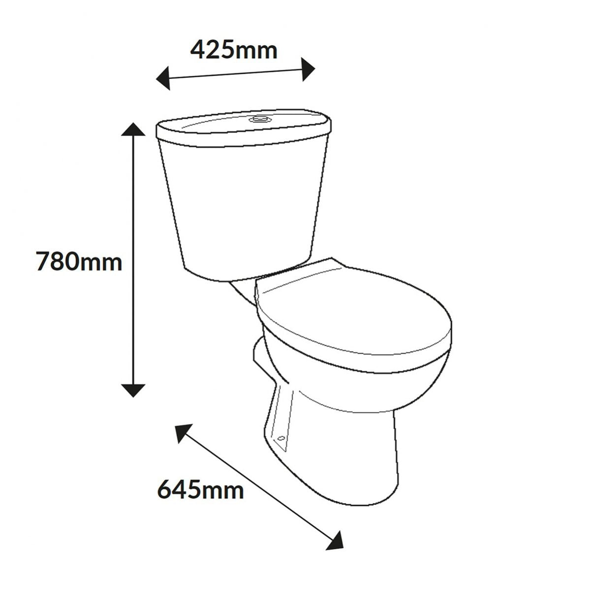 AM00748 - Amara Kilnsey Complete Open Back Close Coupled Toilet Set - Coa Living