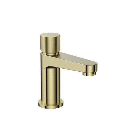 AM00919 - Amara Star Mini Basin Mixer Brushed Brass - Coa Living