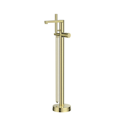 AM00923 - Amara Star Freestanding Mixer Brushed Brass - Coa Living