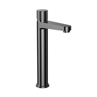 AM00926 - Amara Star Tall Basin Mixer in Gunmetal - Coa Living