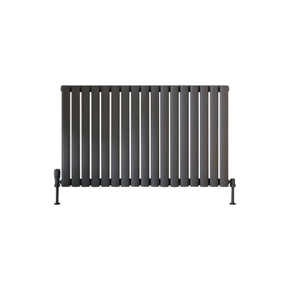 AM00969 - Amara Crumble Single Panel Horizontal Radiator in Anthracite - Coa Living