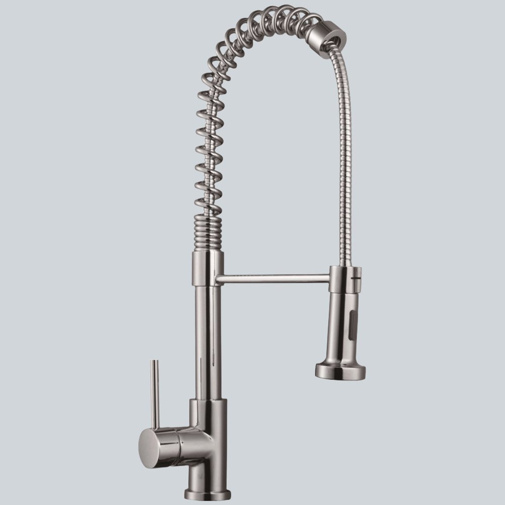 AM02129 - Amara Bathrooms Kilburn Pull Out Kitchen Sink Mixer Chrome - Coa Living