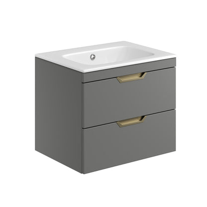 '- Amara Reeth 600mm Vanity Unit in Dust Grey - Coa Living