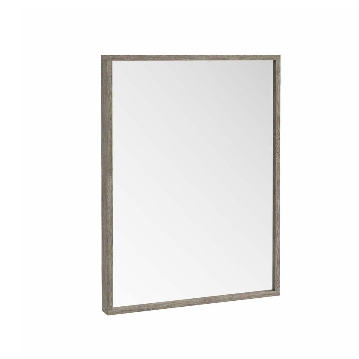 Amara Rosedale Framed Bathroom Mirror in Grey Oak