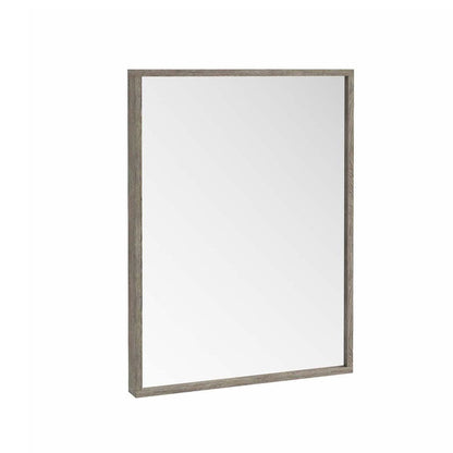 Amara Rosedale Framed Bathroom Mirror in Grey Oak